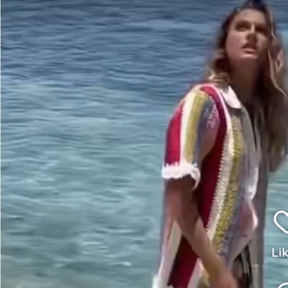 Steele the Label Kai Crochet Polo Top Button Front Striped Boho Australia - Picture 4 of 15